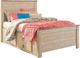 Signature Design by Ashley® Willowton Whitewash Youth Full Panel Storage Bed-0