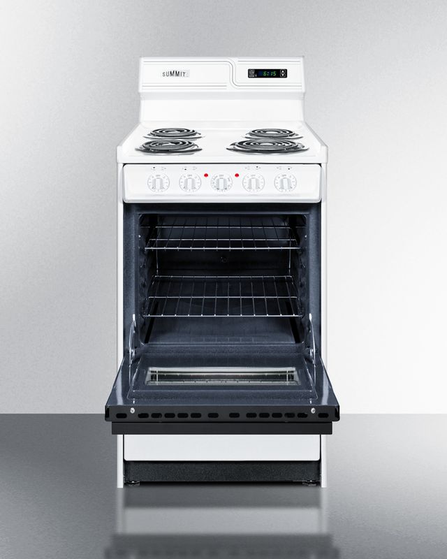 Summit® 20" White Freestanding Electric Range-2