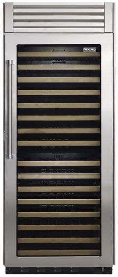Viking® 5 Series 30" Stainless Steel Right Hinge Built In Wine Cooler