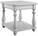 Emerald Home New Haven Oyster Shell Square End Table-0