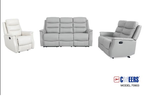 Caroline Power Reclining Condo Sofa -1