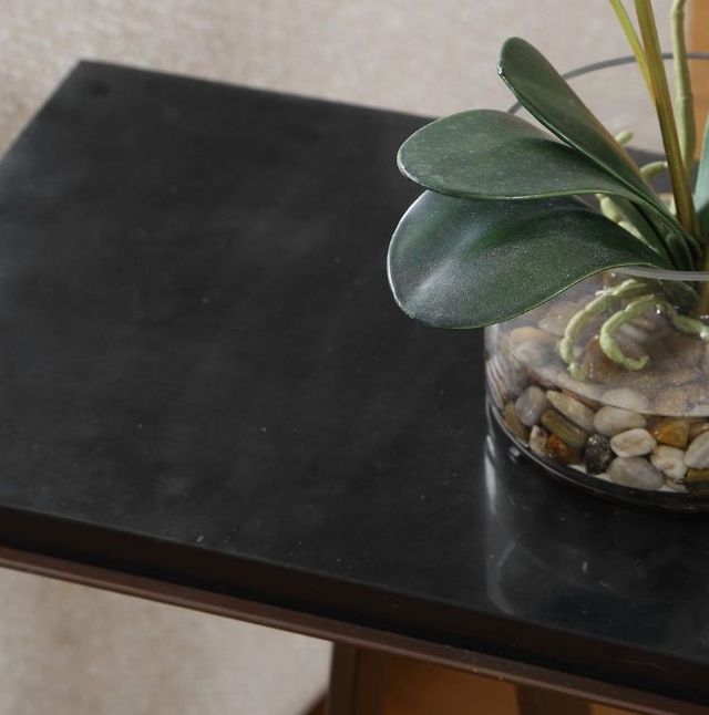 Uttermost® Galloway Black/Dark Bronze Minimalist Accent Table-3