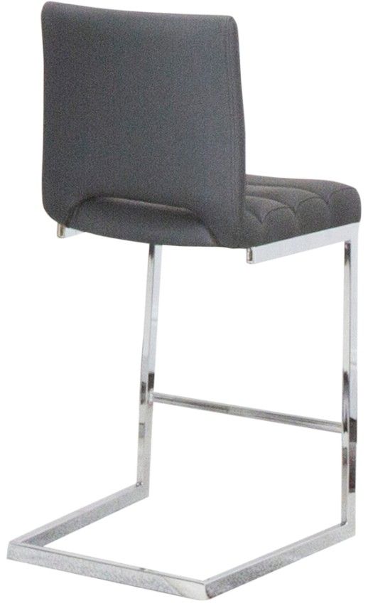 Cramco Dana Charcoal Gray/Chrome Counter Stool-1