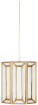 Currey & Company Daze Multi-Drop Antique Brass/Painted Silver/White Pendant Lighting-1