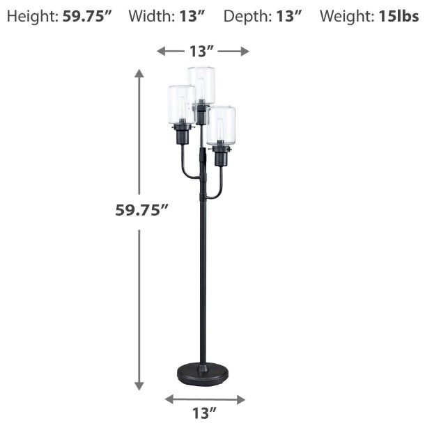 Signature Design by Ashley® Jaak Bronze Metal Floor Lamp-3