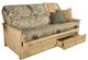 Kodiak Furniture Lexington Takara Rain/Weathered White Full Full Storage Futon with Mattress -0