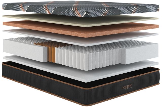 Copper by Spring Air® 13.5" Hybrid Plush Split Top Queen Mattress-2