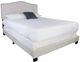 Bernards Darcy White Upholstered Full Panel Bed in a Box-0