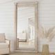 Classic Home Adelaide Natural Cream Wash Floor Mirror-1