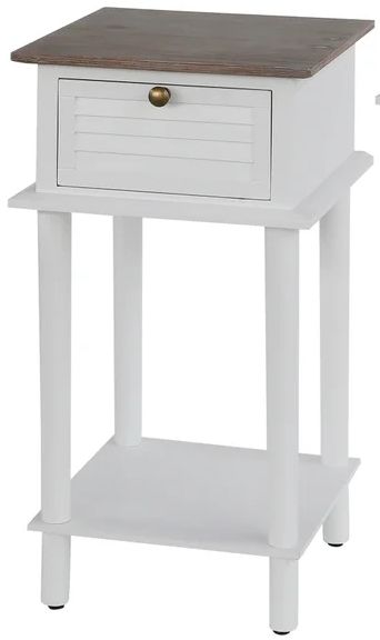 Stylecraft 2-Piece Gray/White Side Table Set-1