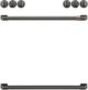 Café™ Brushed Black Front Control Induction Knobs and Handle Kit-0