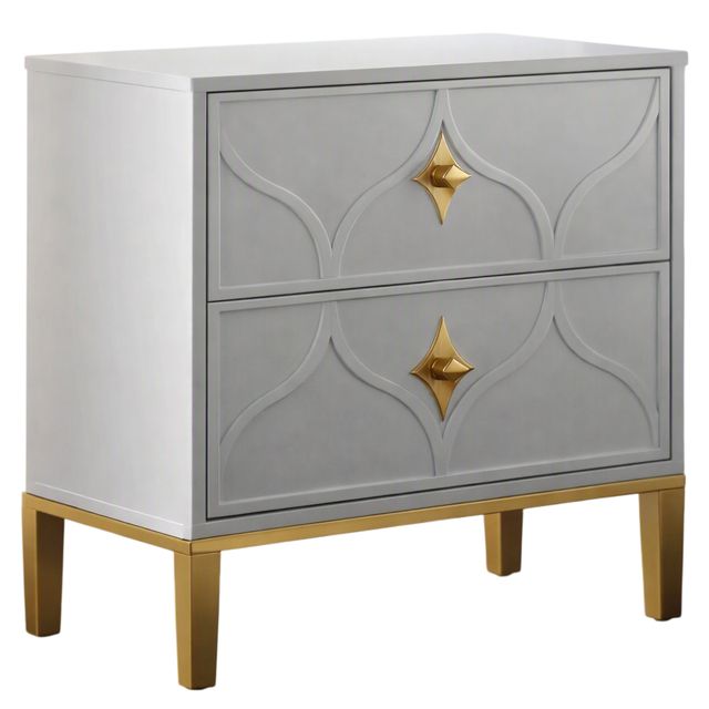 Martin Svensson Emma White Nightstand with Personal Security Lock-0