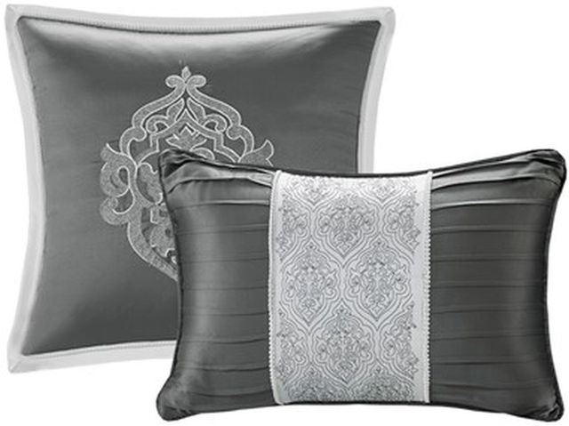 Olliix by Madison Park Silver King Odette 8 Piece Jacquard Comforter Set-3