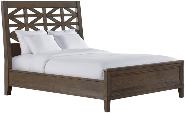 Intercon Preston Weathered Vintage Oak Queen Panel Bed-1
