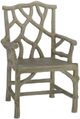 Currey & Company Woodland Portland/Faux Bois Arm Chair-0