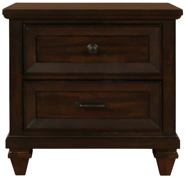 New Classic® Home Furnishings Sevilla 4-Piece Walnut California King Panel Bedroom Set-4