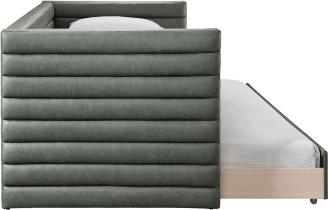 Meridian Furniture Beverly Green Vegan Leather Twin Upholstered Daybed-3