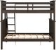 Linon Peyton Walnut Twin Over Full Bunk Bed-3