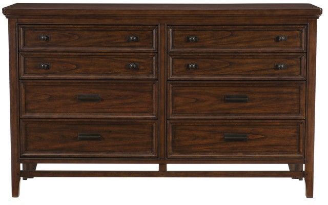 Mazin Furniture Frazier Park Brown Cherry Dresser-1
