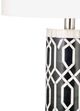 Bassett Mirror Baaker Black/White Table Lamp-1