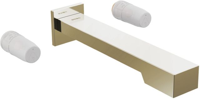 Brizo Frank Lloyd Wright® Brilliance® Polished Nickel 2-Handle Wall Mount Tub Filler-0