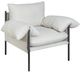 Armen Living Bloom Black/Soft Oat Chair-0