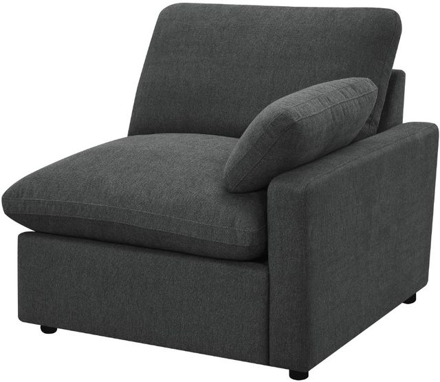 Coaster® Collins 2-Piece Dark Gray Power Reclining Small Spaced Sectional-2