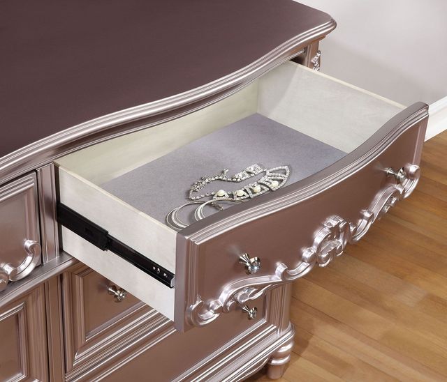 Coaster® Caroline 5 Piece Metallic Lilac Twin Storage Bedroom Set-1