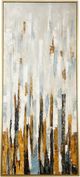 Harp & Finial® Towers of Gold Framed Canvas Wall Art-0