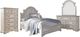 Liberty Furniture Magnolia Manor 4-Piece Antique White/Weathered Bark King Panel Bedroom Set-0