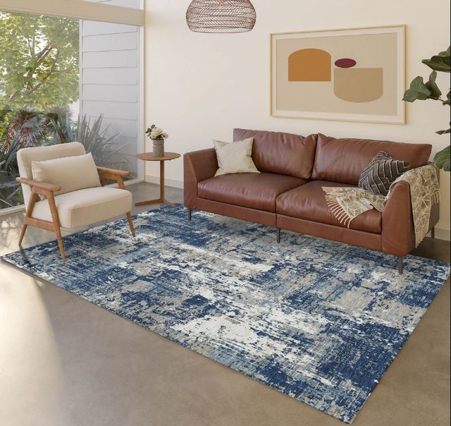 Dalyn™ Rug Company Kochi KC7 Navy 5'x8' Area Rug-4