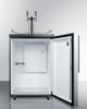 Summit® 5.6 Cu. Ft. Stainless Steel Beer Cooler/Kegerator-2