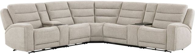 Parker House® Felix 6-Piece Mari Fawn L-Shape Power Reclining Sectional-0