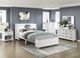 Homelegance® Sloane White Full Youth Bookcase Platform Bed with Hidden Desk, Stool and Storage Bench-1