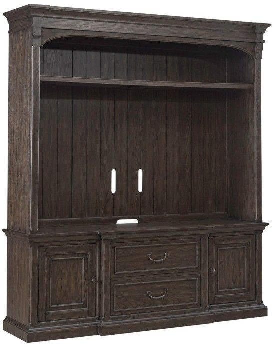 Liberty Furniture Paradise Valley Saddle Brown Entertainment Center-0