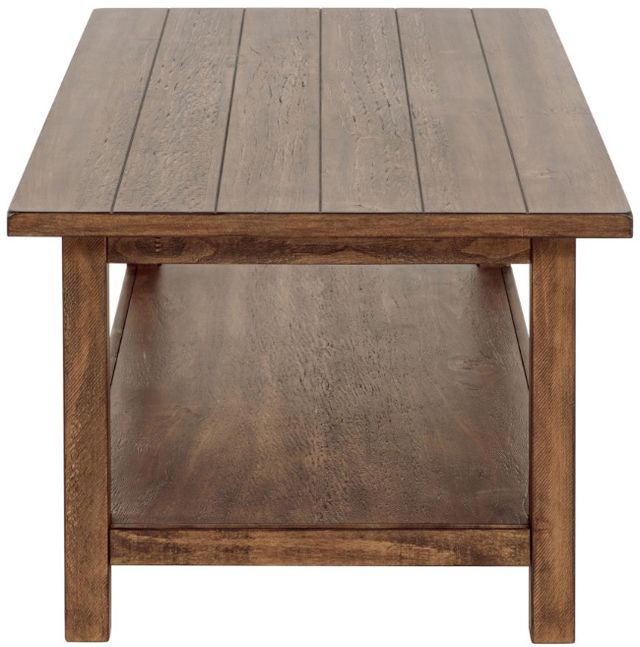 Coaster® Payne Distressed Brown Coffee Table with Shelf-2