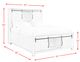 Elements International Scott 4-Piece Walnut Queen Platform Bedroom Set-1