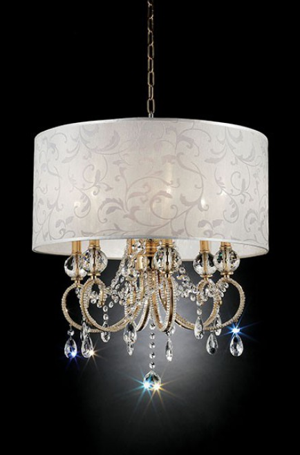 Furniture of America® Deborah Gold Ceiling Lamp-0