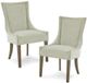 Olliix by Madison Park Signature Ultra Set of 2 Light Green Multi Dining Side Chair-4