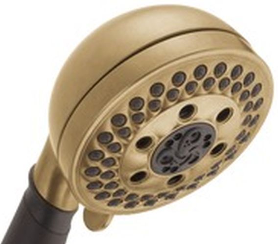 Delta Universal Showering Champagne Bronze H2Okinetic® 5-Setting Adjustable Wall Mount Hand Shower-1