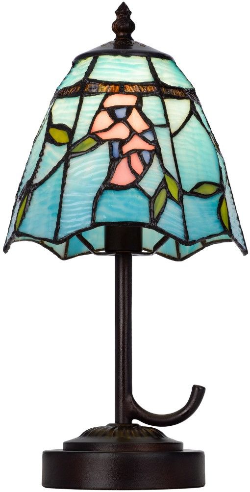 Cal® Lighting & Accessories Tiffany Blue/Dark Bronze Accent Lamp-1