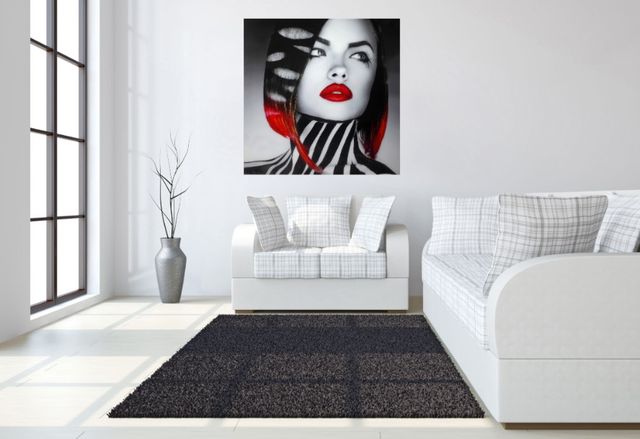 Classy Living Woman Zebra Rhinestones Wall Art-3