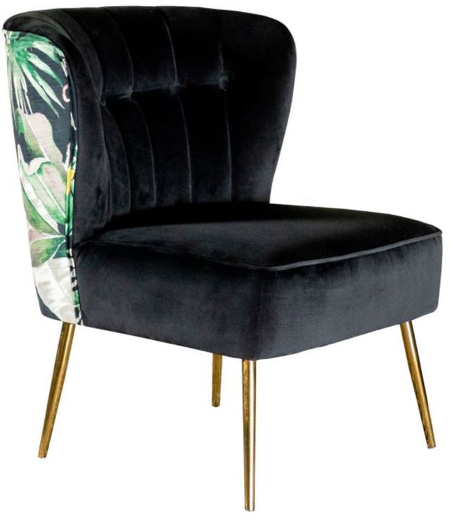 Coaster® Black Tufted Upholstered Accent Chair-0