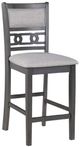 American Wholesale Furniture Gia 3-Piece Gray Counter Height Table Set-2