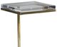 Century® Grand Tour Furniture Martini Luxe Acrylic Top Accent Table with Brass Base-1
