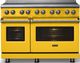 Viking® 5 Series 48" Daffodil Pro Style Induction Range with Brushed Brass Trim-4