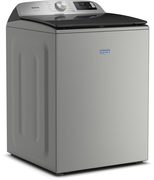 Maytag® 5.2 Cu. Ft. Classic Silver Agitator Top Load Washer with Extra Power-3