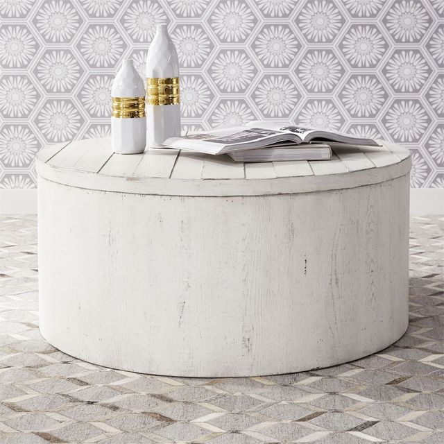 Liberty Furniture Modern Farmhouse 3-Piece White Drum Living Room Table Set-2