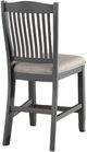A-America® Port Townsend Gull/Seaside Pine/Smoked Salt Slatback Upholstered Counter Stool-1