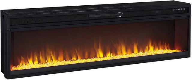Signature Design by Ashley® Entertainment Accessories Black Wide Fireplace Insert-0